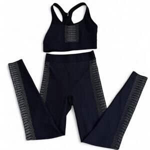 Ultracor Sexy Sports Bra Top Snake Print Black & Gray Women's Size M Athliesure